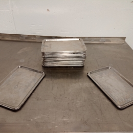40 s/s steel dishes (310mm x 210mm)